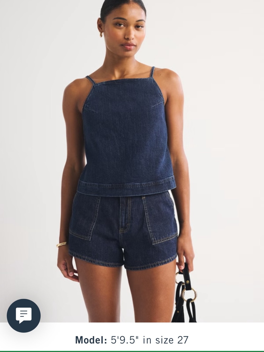 Abercrombie curve love high rise linen-blend denim shorts NWT Size 31